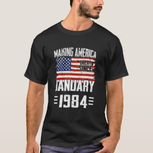 Camiseta excelente da América do Fazer de aniversário 39 de