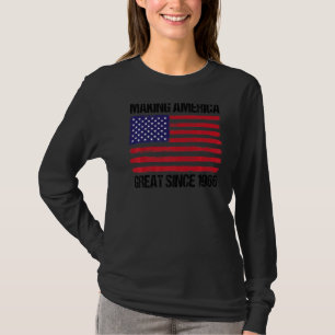 Camiseta excelente da América do Fazer do 56º aniversário d