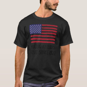 Camiseta Excelente da América Fazer de Aniversário desde 19
