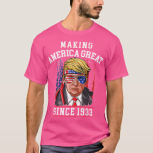 Camiseta excelente Da América Fazer De Aniversário Do Dia 8