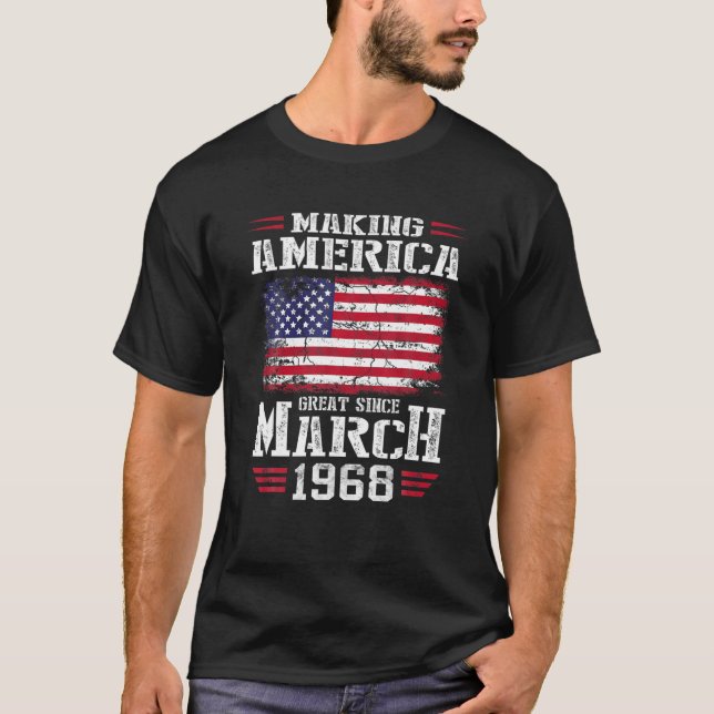 Camiseta excelente Da América Fazer De Presente De 54 Anos  (Frente)