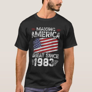 Camiseta Excelente Da América fazer Desde 1983, American Fl