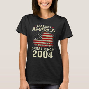 Camiseta Excelente da América fazer desde 2004 Vintage 18º