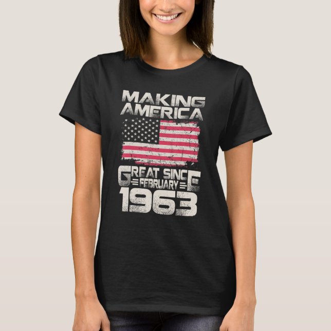 Camiseta Excelente da América fazer desde fevereiro de 1963 (Frente)