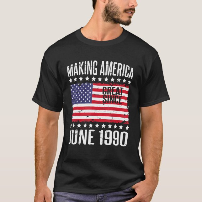 Camiseta Excelente Da América fazer Desde Junho De 1990 Fel (Frente)