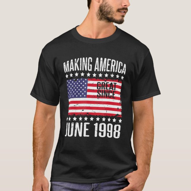 Camiseta Excelente Da América fazer Desde Junho De 1998 Fel (Frente)