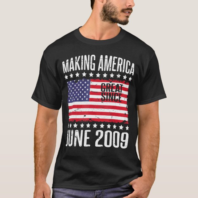 Camiseta Excelente Da América fazer Desde Junho De 2009 Hap (Frente)
