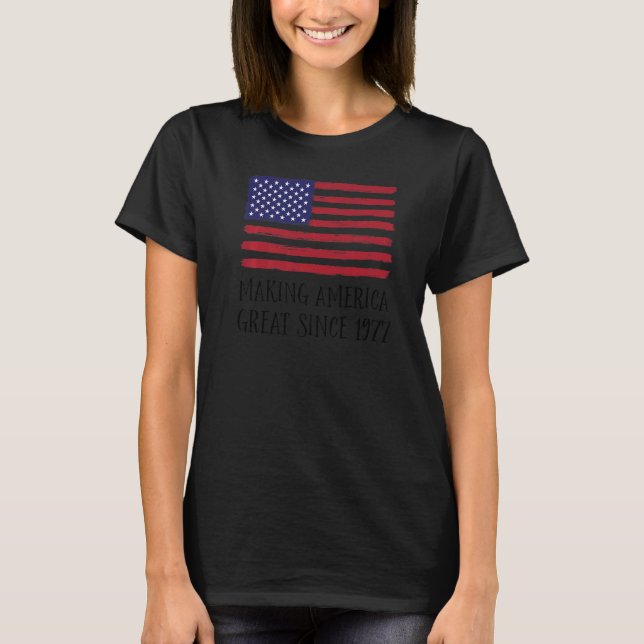 Camiseta excelente da América Fazer do 45º aniversário desd (Frente)