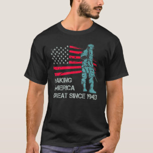 Camiseta excelente da América Fazer do 79º aniversário desd