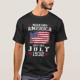 Camiseta excelente Da América Fazer Do Aniversário Do Dia