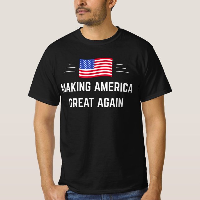 Camiseta Excelente da América fazer novamente (Frente)