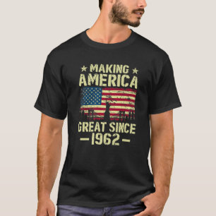 Camiseta Excelente De Bandeira Da América Fazer Vintage De