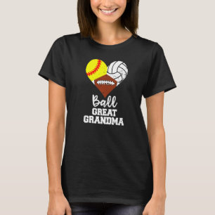 Camiseta Excelente de Bola Vovó Coração Pé de Voleibol de S