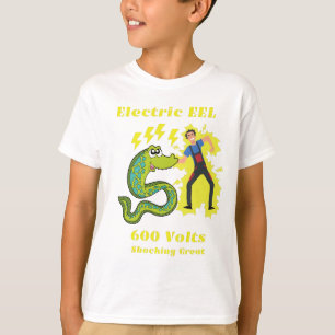 Camiseta Excelente de choque elétrico EEL 600 volts