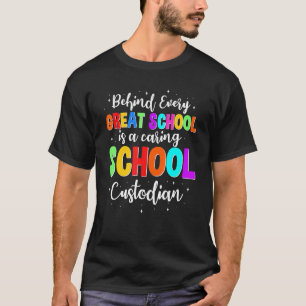 Camiseta Excelente de custódia escolar, Guarda de zelador H