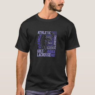 Camiseta Excelente De Descrição Do Lacrosse Player Para Mul