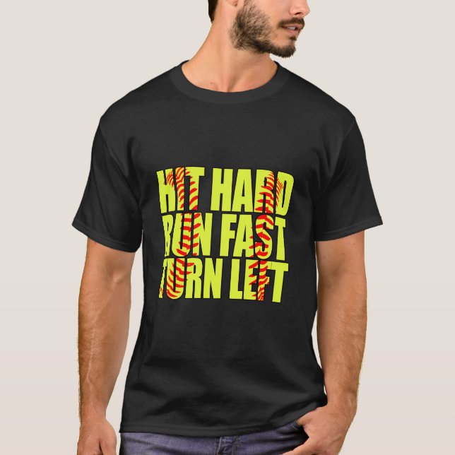 Camiseta Excelente De Design De Softball Engraçado Para Men (Frente)