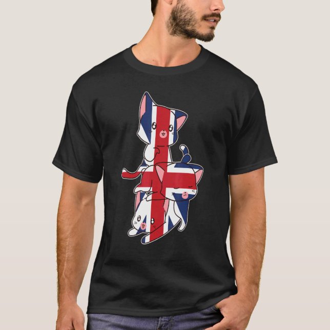 Camiseta Excelente de Gatos da Grã-Bretanha excelente (Frente)