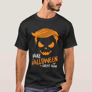 Camiseta Excelente De Halloween Novamente Trump Pumpkin Eng