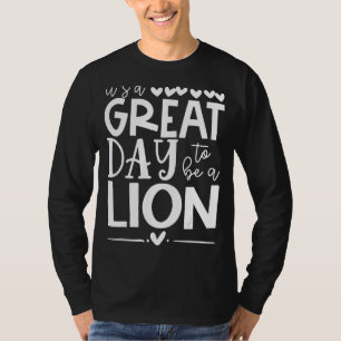 Camiseta Excelente de Mascote Esportivo do Lions School Spo