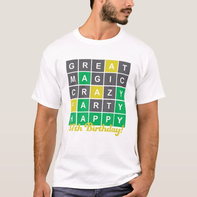 Camiseta Excelente de Palavras Mágicas e Felizes Presentes  (Frente)