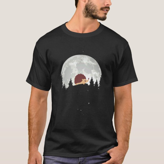 Camiseta Excelente De Porco Com Lua Cheia (Frente)
