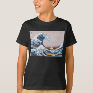 Camiseta Excelente de Tsunami Wave fora de Kanagawa Japão p