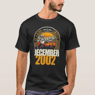 Camiseta Excelente desde dezembro de 2002 Aniversário 20 Di