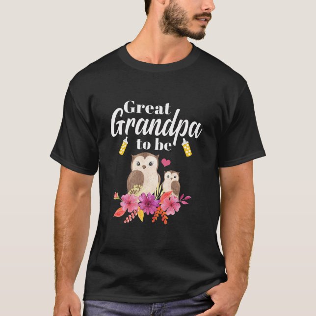 Camiseta Excelente Do Vovô Para Ser Chá de fraldas  (Frente)