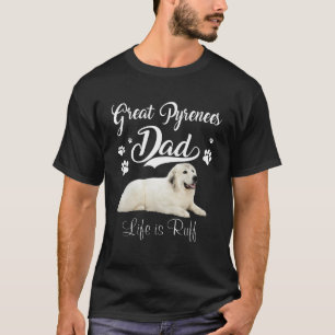 Camiseta Excelente Engraçado Pirenéus Pai Dia Pai Cachorr
