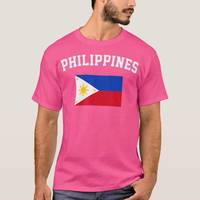 Camiseta Excelente Filipino Pride Flag Filipinas (Frente)