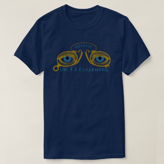 Camiseta Excelente Gatsby Eyes Of Eckleburg (Frente do Design)