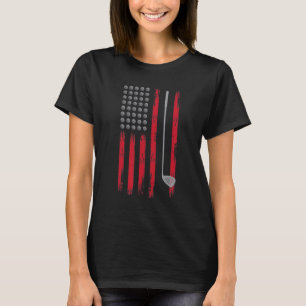 Camiseta Excelente Golf Estados Unidos Bandeira Design Golf