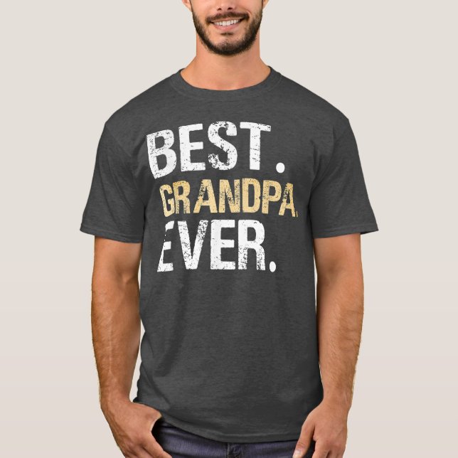 Camiseta Excelente gráfico Ever do Melhor Avô (Frente)