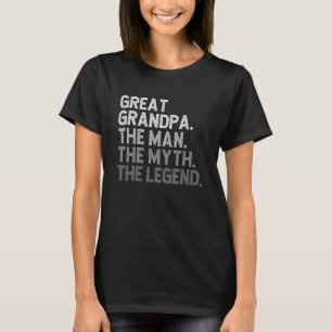 Camiseta EXCELENTE GRANDPA O Homem O Mito A Lenda do Pai