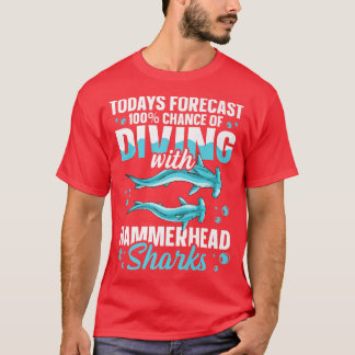 Camiseta Excelente Hammerhead Shark Design para um Hammerhe