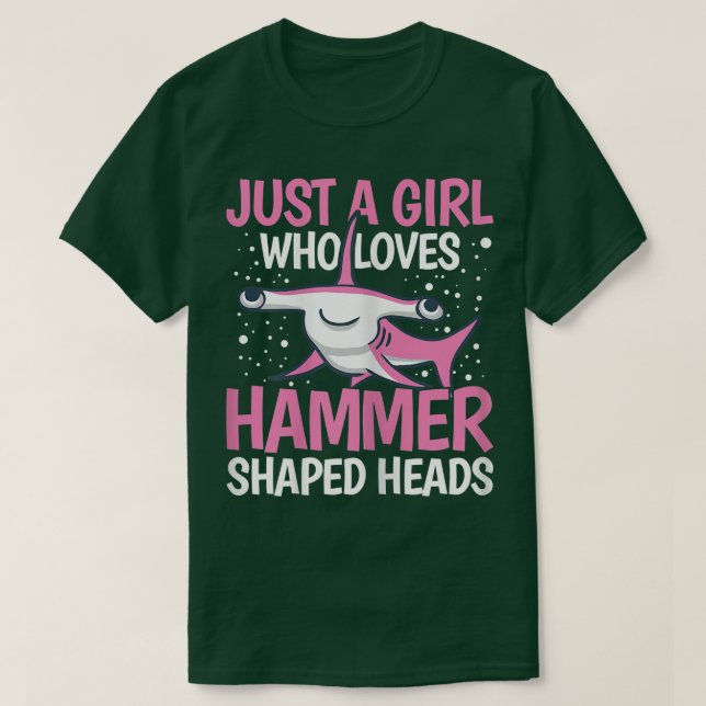 Camiseta Excelente Hammerhead Shark Design para um Hammerhe (Frente do Design)