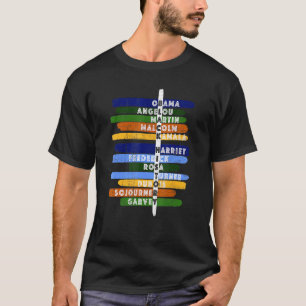 Camiseta Excelente Influente Líderes Americanos História Ne