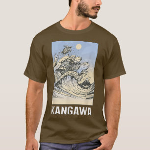 Camiseta Excelente Kanagawa Onda Torre Japão