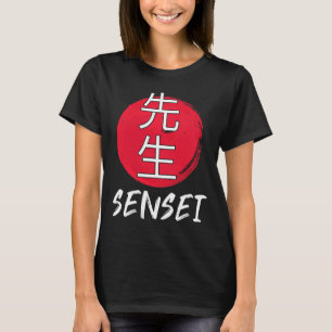 Camiseta Excelente Karate Sensei Desenho de Combate Japonês