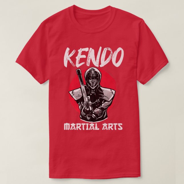 Camiseta Excelente Kendo Samurai Com Espada Design do Japão (Frente do Design)