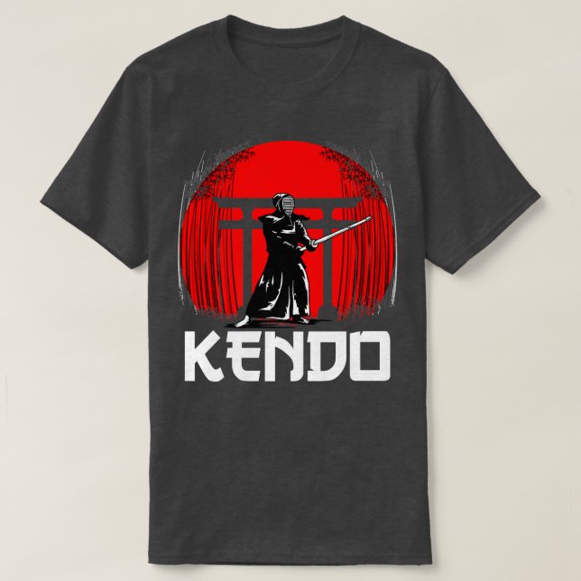 Camiseta Excelente Kendo Samurai Design do Japão Espada Gue (Frente do Design)