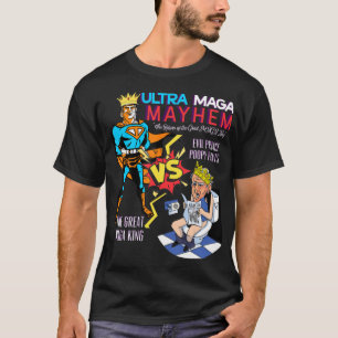 Camiseta Excelente MAGA King Donald Trump Biden EUA UltrA M
