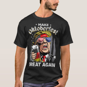 Camiseta Excelente Mais Uma Vez Engraçado Trump Prost Beer