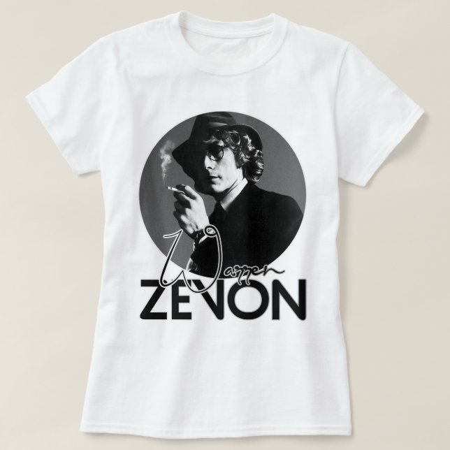 Camiseta Excelente memória Warren Art Zevon Cute Gift (Frente do Design)