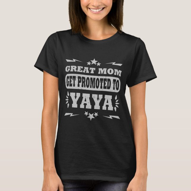 CAMISETA EXCELENTE MOM SAIBA PROMOVIDO PARA YAYA (Frente)