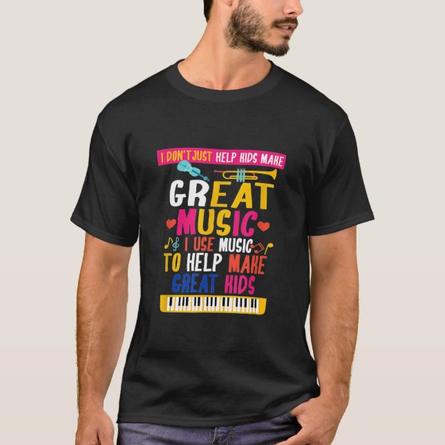Camiseta Excelente Música Torna Crianças Excelentes Piano G (Frente)