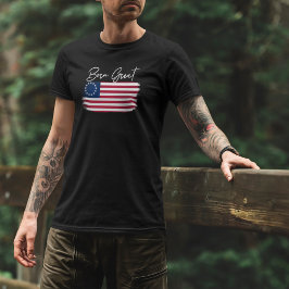 Camiseta Excelente Nascer Americano Ainda Excelente Bandeir
