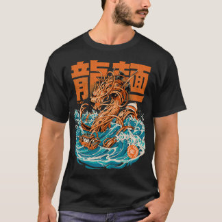 Camiseta Excelente Negro Ramen Dragon Off Kanagawa