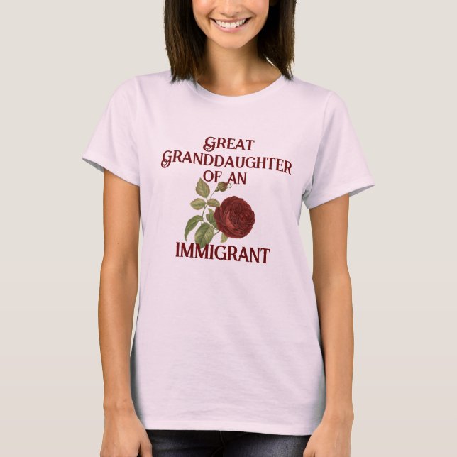 Camiseta Excelente-neta de um imigrante (personalizável) (Frente)